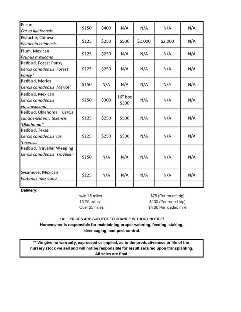 2020 Tree Price List_Page_2 - Backbone Valley Nursery